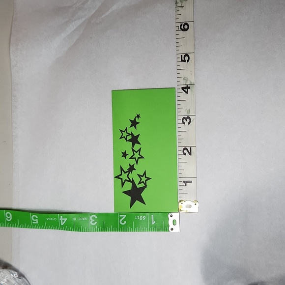 Basic Star Cluster Green & Black Basic Graphic Thank You Cards 50 Count - Picture 3 of 4